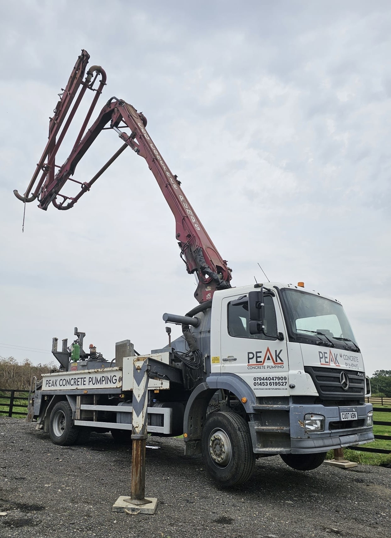 peak concrete pumping truck